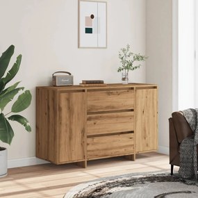vidaXL Σκευοθήκη Δρυς τεχνίτης 120x41x75 cm Κατασκευασμένο ξύλο