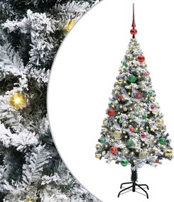 vidaXL Τεχνητό Χριστουγεννιάτικο Δέντρο με 150 LED Λευκό 150 cm