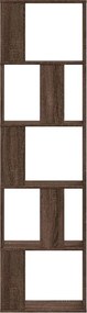 vidaXL Βιβλιοθήκη 5 Επιπέδων Καφέ Δρυς 45x23,5x162,5 εκ. Επεξεργ. Ξύλο