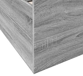 vidaXL Πλαίσιο Κρεβατιού με Συρτάρια Γκρι Sonoma 90x190εκ. Επεξ. Ξύλο