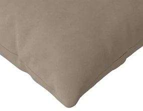 vidaXL Μαξιλάρι Καναπέ 2 pcs Taupe 120 x 40 cm ύφασμα