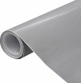 vidaXL Μεμβράνη Αυτοκινήτου 4D Ασημί 100 x 150 εκ.