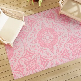 vidaXL Χαλί εξωτερικού χώρου ARAKIL ροζ 140x200 cm PP