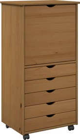 vidaXL Κινητό Ντουλάπι MOSS 53 x 39 x 103 cm Στερεό ξύλο πεύκου