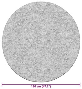 vidaXL Χαλί Πλενόμενο Αντιολισθητικό Πολύχρωμο Ø 120 εκ.