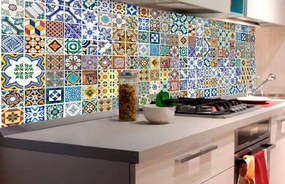 Αυτοκόλλητη φωτοταπετσαρία για κουζίνα Πορτογαλικά πλακάκια - 180x60