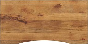 vidaXL Επιφάνεια Γραφείου Καμπύλη 110x60x2,5 εκ Μασίφ Ακατ. Μάνγκο