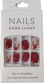 Αυτοκόλλητα νύχια σε διάφορα σχέδια - Press-on fake nails