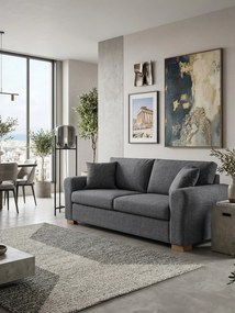 Καναπές Ορφέας Διθέσιος-165φ 90β εκ-Γκρι