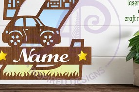 Σετ των 3 Intra απο ξύλο plywood 3mm-4mm πάχος Μονόγραμμα κεφαλαίου αυτοκινήτου Γράμμα Z Δίασταση 9x9 cm INTRAFABR-100098558