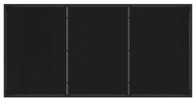 vidaXL Σέτ φαγητού για κήπο 5 pcs Μαύρο Χάλυβας με επίστρωση πούδρας