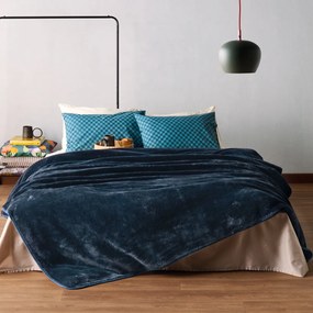 Κουβέρτα Βελουτέ King Size (240x260) Kentia Loft Monaco 01 Blue