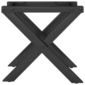 vidaXL Πόδια Τραπεζιού Σαλονιού σε Σχήμα «X» 30x30x33 εκ. Ατσάλι