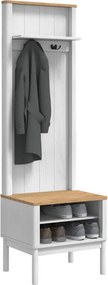 vidaXL Ντουλάπα διαδρόμου FLORO Λευκό 50 x 40 x 158 εκ