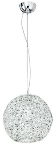 Φωτιστικό Οροφής Astra I-ASTRA/S35 1xE27 Φ35cm 120cm Chrome Luce Ambiente Design Crystal