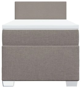 ΚΡΕΒΑΤΙ BOXSPRING ΜΕ ΣΤΡΩΜΑ TAUPE 80X200 ΕΚ. ΥΦΑΣΜΑΤΙΝΟ 3288012