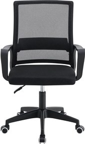 BF2112 Πολυθρόνα Γραφείου Ύφασμα Μαύρο Mesh   1τμχ
