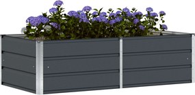 vidaXL Γλάστρα Ανθρακί 160 x 80 x 45 cm Ατσάλι