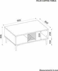 Coffee Table Felix - White White