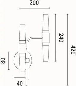 Απλίκα Τοίχου LED Eurolamp Velas 144-17053