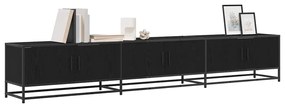 vidaXL Ντουλάπι TV Μαύρη δρυς 240 x 35 x 41 εκ Επεξεργασμένο ξύλο