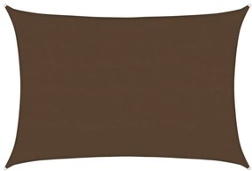 vidaXL Πανί Σκίασης Καφέ 5 x 7 μ. από HDPE 160 γρ./μ²