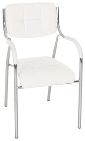 Conference office chair  White PU 54x52x87cm