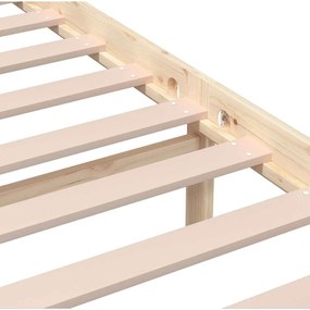 vidaXL Πλαίσιο Κρεβατιού 140 x 200 εκ. από Μασίφ Ξύλο Πεύκου