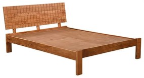 CAPITAL Κρεβάτι Διπλό, για Στρώμα 150x200cm, Ακακία Φυσικό  154x205x72cm ΕΑ7120,1