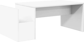 vidaXL Τραπεζάκι σαλονιού Λευκό 90 x 45 x 35 cm Επεξεργασμένο ξύλο