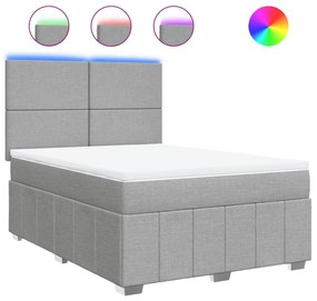 vidaXL Κρεβάτι Boxspring με Στρώμα Αν. Πράσινο 160x200εκ Υφασμάτινο