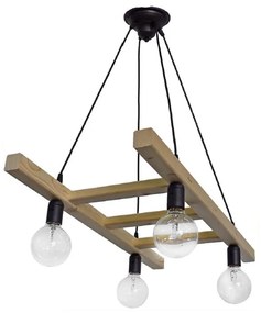 Φωτιστικό Οροφής - Ράγα Skala/4 31-1047 Wood Heronia Wood