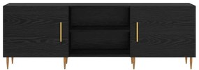 vidaXL Ντουλάπι TV Μαύρη δρυς 150 x 30 x 50 cm Επεξεργασμένο ξύλο