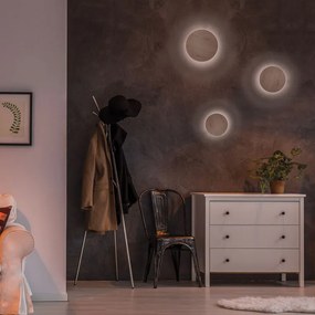 Απλίκα Τοίχου LED Aca Eclipse ZM1710LEDWLW Light Wood