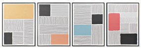 Καμβάς DKD Home Decor πολυστερίνη Καμβάς 60 x 3 x 80 cm (4 Τεμάχια)