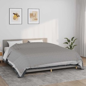 vidaXL Κουβέρτα Βαρύτητας Γκρι 235 x 290 εκ. 11 κ. Υφασμάτινη