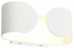 Απλίκα Τοίχου LED Aca Nephele L350494 White Matt