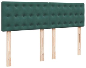 ΚΡΕΒΑΤΙ BOXSPRING ΜΕ ΣΤΡΩΜΑ ΣΚΟΥΡΟ ΠΡΑΣΙΝΟ 160X200ΕΚ. ΒΕΛΟΥΔΙΝΟ 3286369