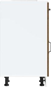 vidaXL ντουλάπι βάσης κουζίνας Kalmar Καφέ δρυς Επεξεργασμένο Ξύλο