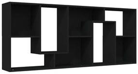 vidaXL Βιβλιοθήκη Μαύρη 67 x 24 x 161 εκ. από Επεξ. Ξύλο