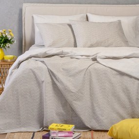 Σετ Σεντόνια Διπλά 205x270 Ultra Line Maverick Light Grey 20005786