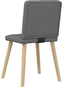 vidaXL Καρέκλες Τραπεζαρίας 6 τεμ Σκ. Γκρι Υφασμάτινες