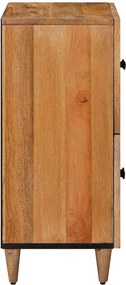 vidaXL Πλαϊνό γραφείο Φυσικό 60 x 33 x 75 cm Στερεό ξύλο μάνγκο