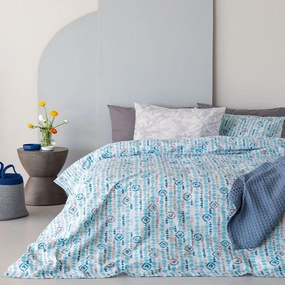 Σεντόνια FL6207 (Σετ 4τμχ) Aqua Palamaiki Υπέρδιπλo 240x260cm 100% Cotton