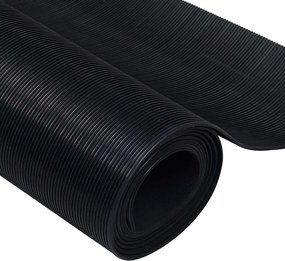 vidaXL Μάτ δαπέδου Μαύρο 1 x 5 m Λάστιχο
