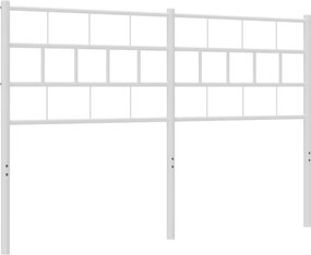 vidaXL Ανταλλακτικό κεφαλάρι Λευκό 120 εκ. Μεταλλικό
