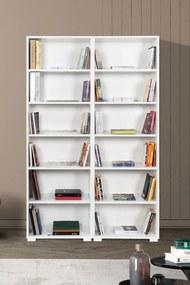 Βιβλιοθήκη Λευκό DOLA 120x30x2