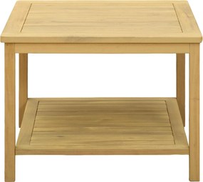 vidaXL Τραπεζάκι Πλευράς Φυσικό Λάδι 60 x 60 x 45 cm
