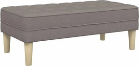vidaXL παγκάκι Taupe 113 x 57 x 39 εκ. ύφασμα