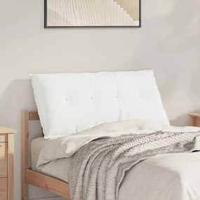 vidaXL Μαξιλάρι Πλάτης Λευκό 100 x 19 x 50 εκ ύφασμα